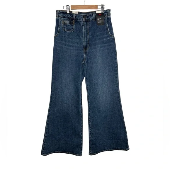 Levi's Ribcage  Bell Flared  Denim  Jeans - Picture 5 of 15